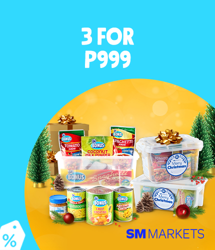 SM Markets: 3 for P999