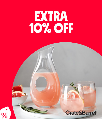 Crate and Barrel: EXTRA 10% OFF