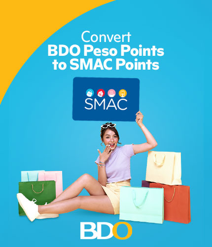 BDO Credit Cards: Convert BDO Peso Points and BDO Rewards Points to SMAC Points