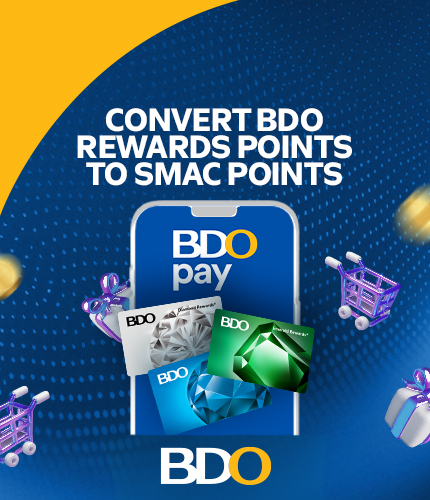 BDO Rewards: Convert BDO Rewards Points to SMAC Points