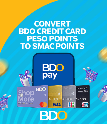 BDO Credit Cards: Convert BDO Credit Card Peso Points to SMAC Points