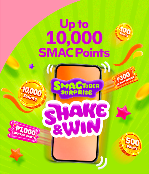 SMAC&SHOP: Up to 10,000 SMAC Points or Shopping Vouchers
