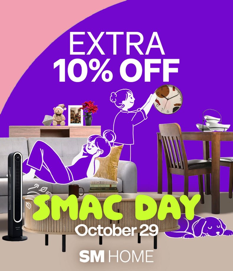 SM Home: EXTRA 10% OFF